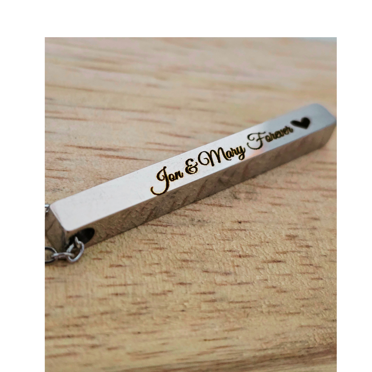 Personalized Bar Necklace in Silver, Gold or Rose Gold colors - great for gifts or yourself!