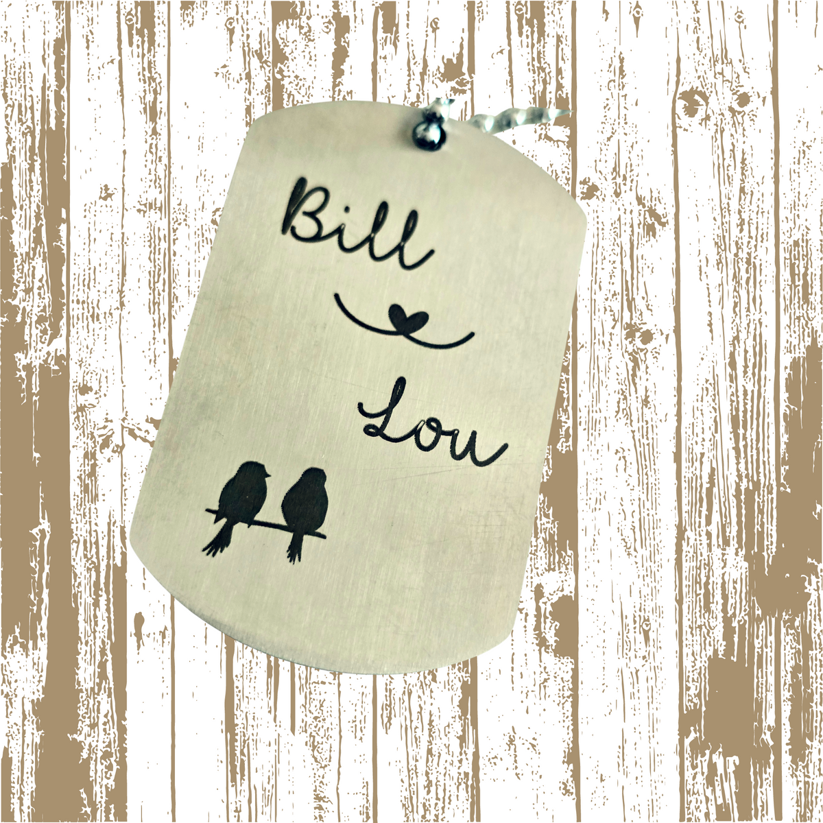 Personalized Stainless Steel Dog Tag - luggage tag, backpack tag
