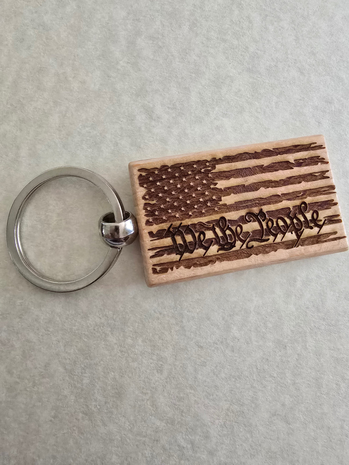 Personalized Wood Keychain