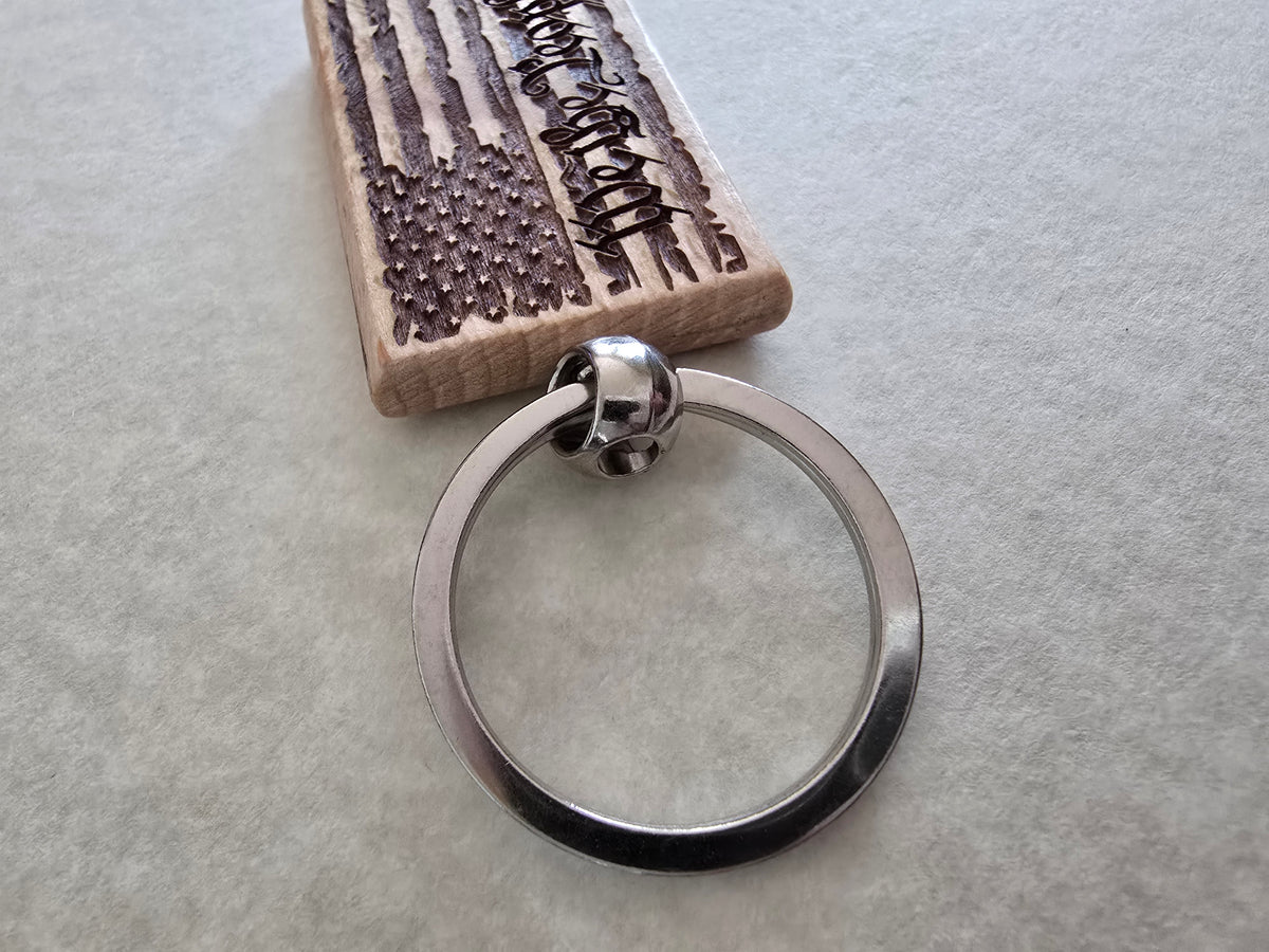 Personalized Wood Keychain