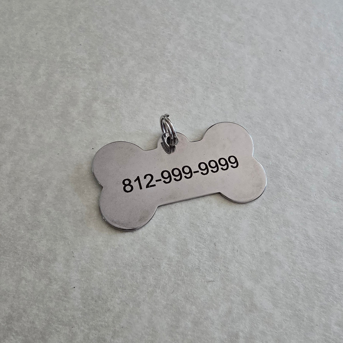 Personalized Pet Tag Stainless Steel Dog Bone Shape