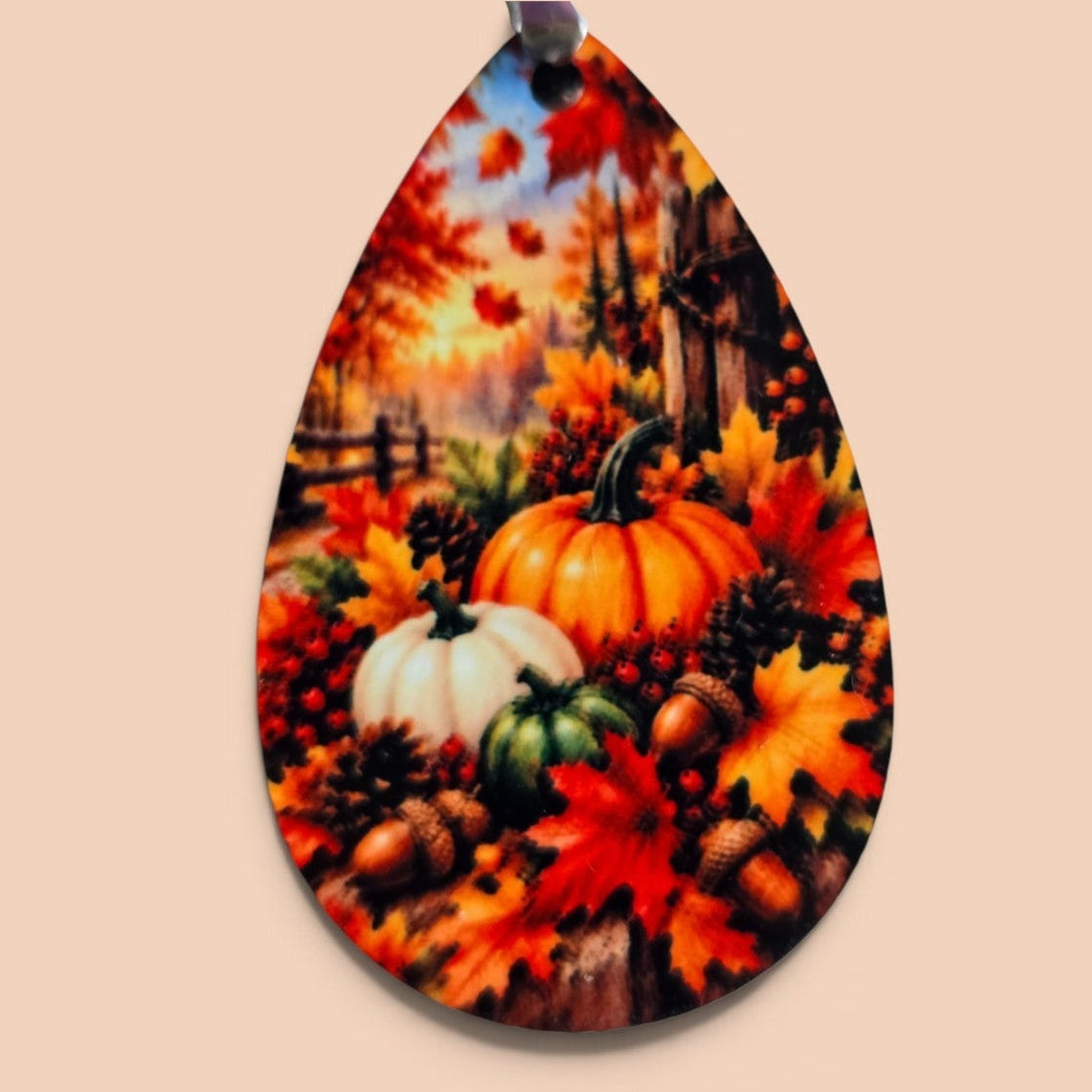 Pumpkin Patch Fall Earrings - Lightweight, Hypoallergenic